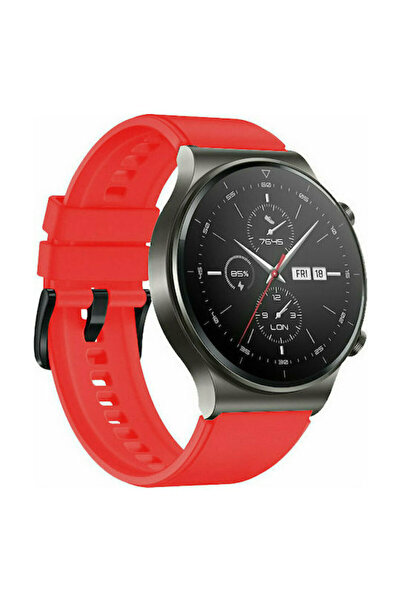 OEM ΛΟΥΡΑΚΙ ΣΙΛΙΚΟΝΗΣ Huawei Watch GT / GT2 / GT2 Pro smartwatch ΚΟΚΚΙΝΟ