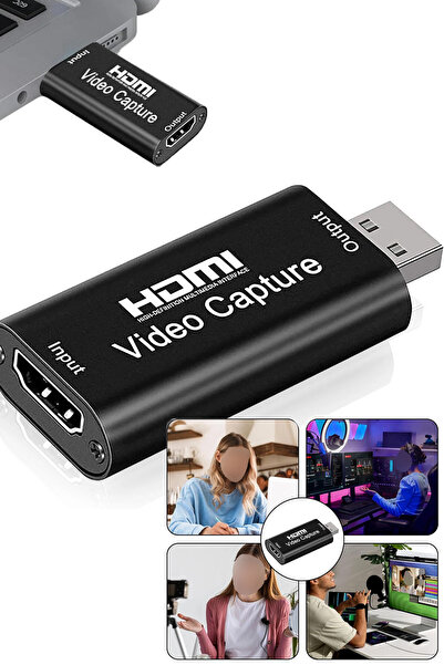 TechnoStation HDMI Video Capture Card - Full HD 1080P USB Video Kayıt Kartı H...