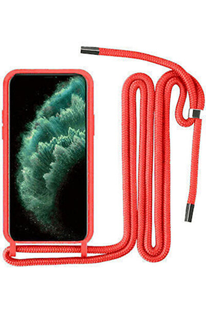 OEM Θήκη σιλικόνης με κορδόνι REDMI NOTE 9S/9PRO/9PRO MAX KOKKINH