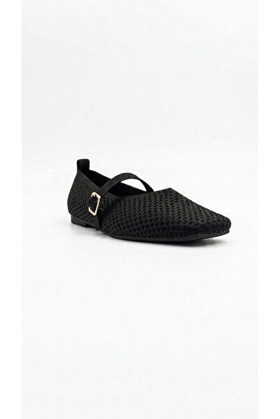 Ustalar Ayakkabı Çanta Black Women's Ballerinas 319.128-454