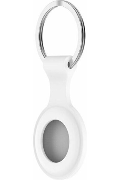 OEM Θήκη Μπρελόκ Σιλικόνης για AirTag σε Λευκό χρώμα