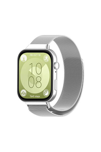 OEM Λουράκι Ανοξείδωτο Ατσάλι Ασημί (Huawei Watch Fit 3)