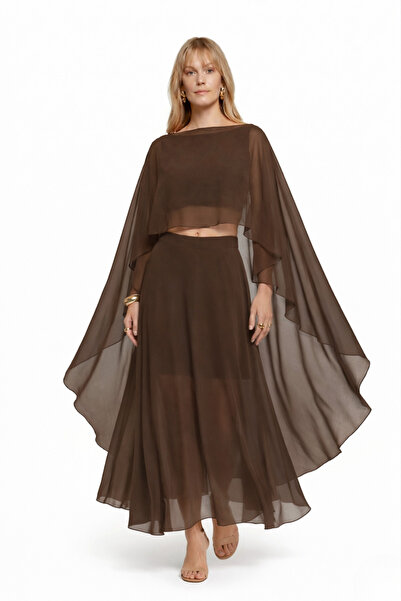 By Yaren Yazıcı Κιμονό & καφτάνι - Καφέ - Απλό