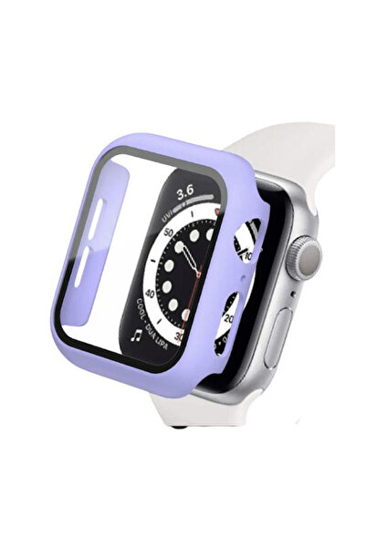 Other Προστατευτική θήκη 360 με γυάλινο κάλυμμα για Apple Watch 45mm μωβ