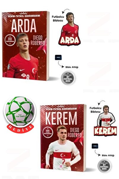 dokuzyayinlari Dokuz Yayınları-Arda-Kerem-3D Biblo Hediyeli-2 Kitap Set-Futbo...