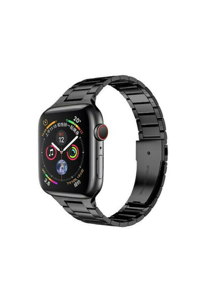 OEM Μεταλλικό Λουράκι Μαύρο (Apple Watch 42/44/45mm)