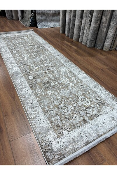 WOOLKNOT HALI Woolknot Maxell Viskonpolyester Dokuma Makine Halısı Krem Kahve...