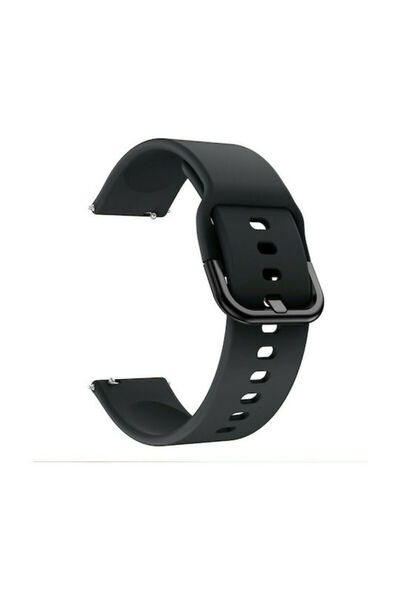 OEM Λουράκι Σιλικόνης Αγκράφα Μαύρο (Haylou Solar LS05 45mm)