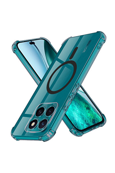 Techsuit Husa pentru Honor X8c, Shockproof Clear Silicone MagSafe, protectie ...