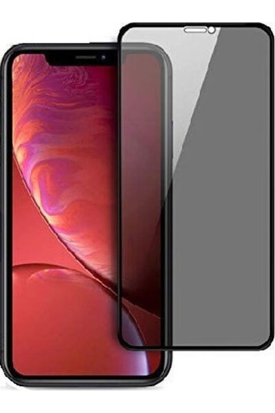 OEM Προστασία Ιδιωτικότητας Πλήρους Κάλυψης Σκληρυμένο Γυαλί Μαύρο (iPhone XR)
