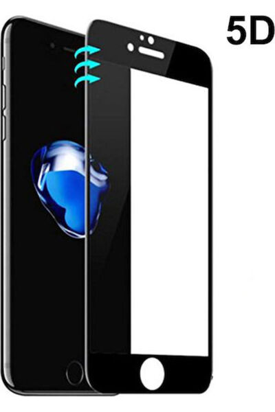 OEM 5D Πλήρους Κάλυψης Σκληρυμένο Γυαλί Μαύρο (iPhone 8 Plus / 7 Plus)
