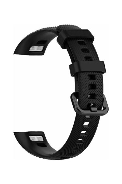 OEM QuickFit Softband Σιλικόνης Μαύρο (Honor Band 4)