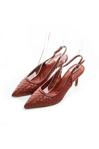 PointOne Elegant Open-Back Stiletto Heels