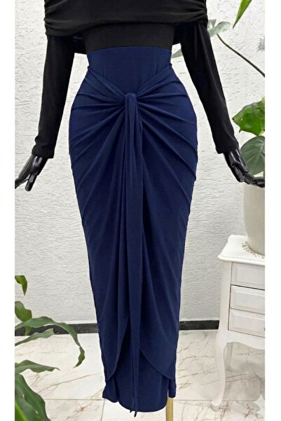 CNG MODA Λιτή φούστα - Ναυτικό μπλε - Maxi