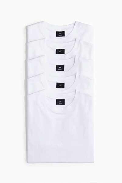 FUNSTYLE Tricou unisex, pachet de 5, cu croială lejeră