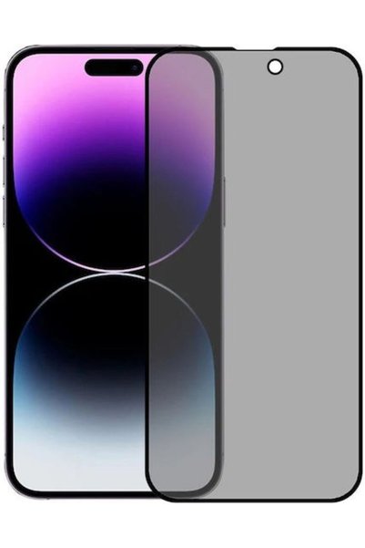OEM Full Glue Privacy Full Face Tempered Glass Μαύρο (iPhone 16)