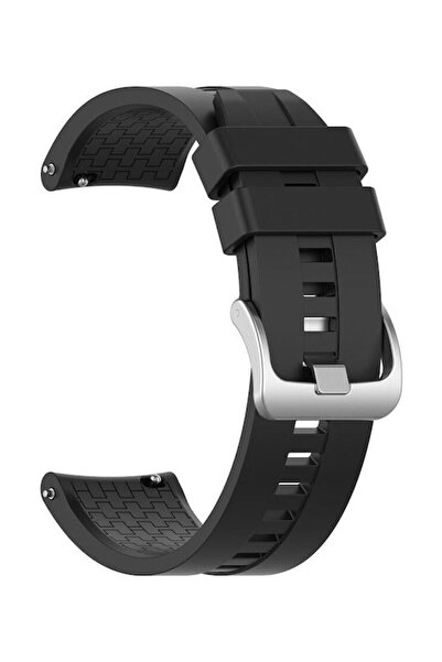OEM Εξαγωνική Υφή Λουράκι Σιλικόνης Μαύρο (Mi Watch)