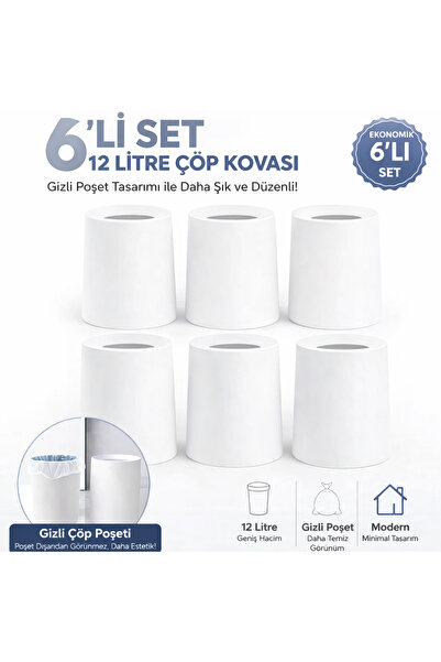 ARVALE 6 τεμάχια Void Hotel και Κάδος Απορριμμάτων Τύπου Γραφείου Magic Inter...