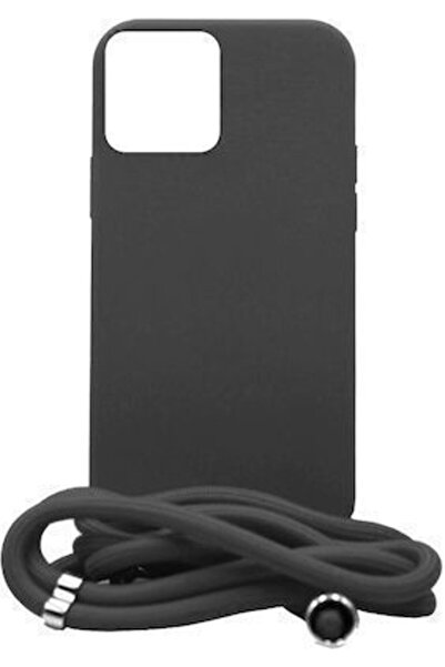 OEM Θήκη με λουράκι χιαστί (IPHONE 14) Μαύρη