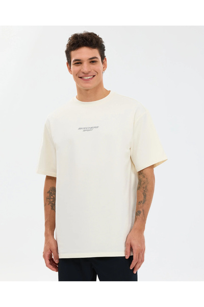SKECHERS M Graphic Tee Reflect Logo Oversize T-Shirt Erkek T-shirt S231094-3855