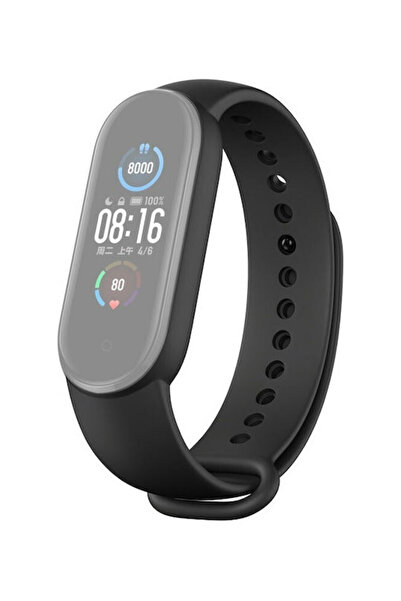 OEM Λουράκι Σιλικόνης Μαύρο (Mi Smart Band 5/Mi Smart Band 6)