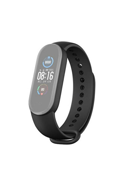 OEM Λουράκι σιλικόνης για Xiaomi Mi Band 5 - Μαύρο