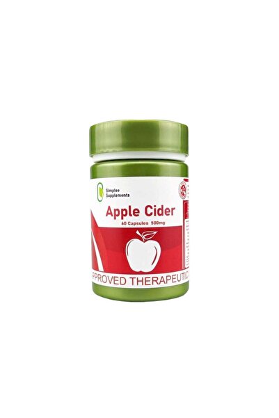 Simplee Supplements كبسولات خل التفاح 500 ملغ، 60 حبة