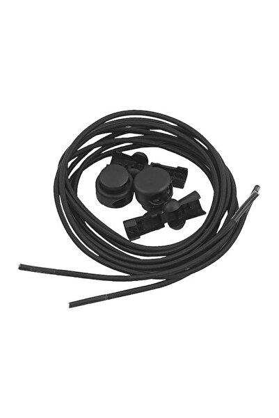 OEM Κορδόνια Παπουτσιών Ελαστικά Μαύρα 2τμχ(Zευγάρι) 100cm