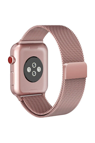 OEM Milanese Loop Λουράκι Μεταλλικό Ροζ Χρυσό (Apple Watch 42/44/45mm)