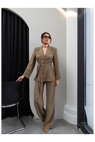 ESRAHELVACI Σετ δύο τεμαχίων - Χακί - Μακρύ