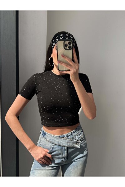 ESRAHELVACI T-Shirt - Μαύρο - Κανονική εφαρμογή