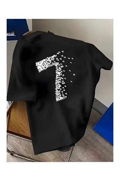 Gollinger Μπλουζάκι UNISEX Airplanes 7 με στάμπα Oversize Crew Neck