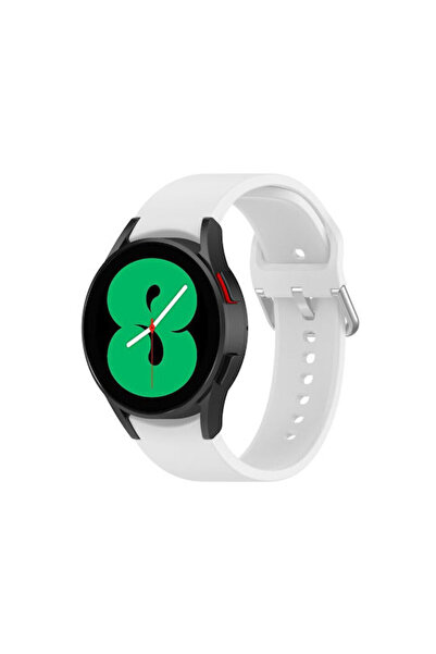 OEM Λουράκι Σιλικόνης Λευκό (Galaxy Watch4/5/6/7/FE/4 Classic/6 Classic/5 Pro)