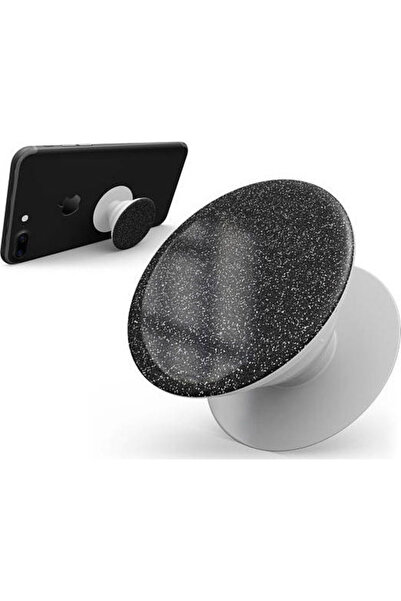 OEM Pop Socket Μαύρο Γκλίτερ