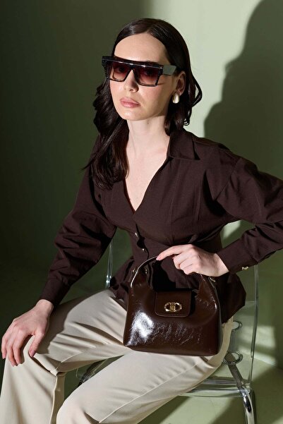 Fulla Moda Πουκάμισο - Καφέ - Τάση