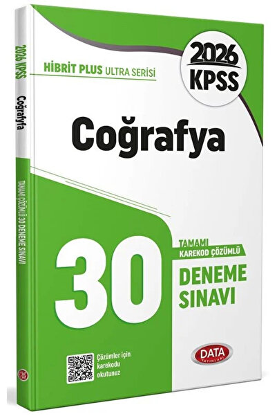 Bi bigelio Data 2026 KPSS Coğrafya Ultra 30 Deneme Çözümlü Data Yayınları