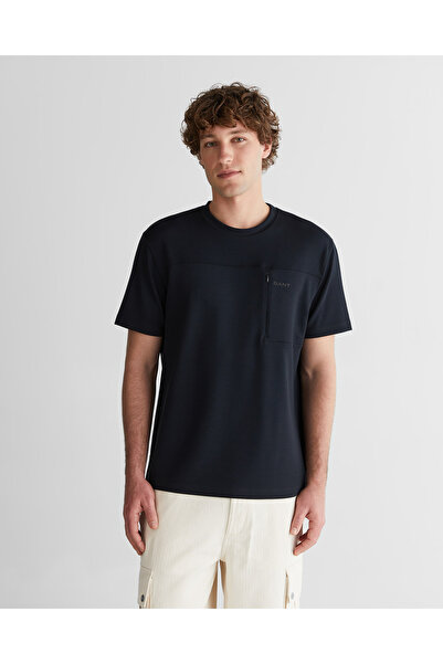 Gant Erkek Siyah Baskılı Kısa Kollu T-Shirt