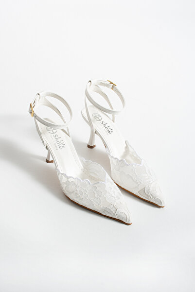 Bayramoğlu Γυναικεία παπούτσια με τακούνι στιλέτο και σχέδιο δαντέλας