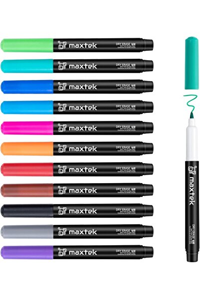 Generic Maxtic Whiteboard Markers, Dry Erase Whiteboard Pens with Ultra-Fine ...