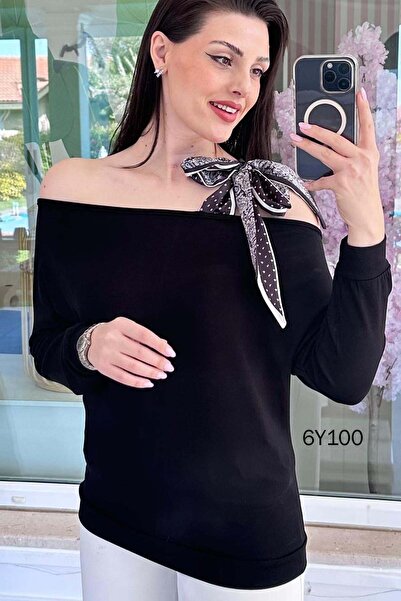 İnce Topuk Scarf Strawberry Blouse 6Y100