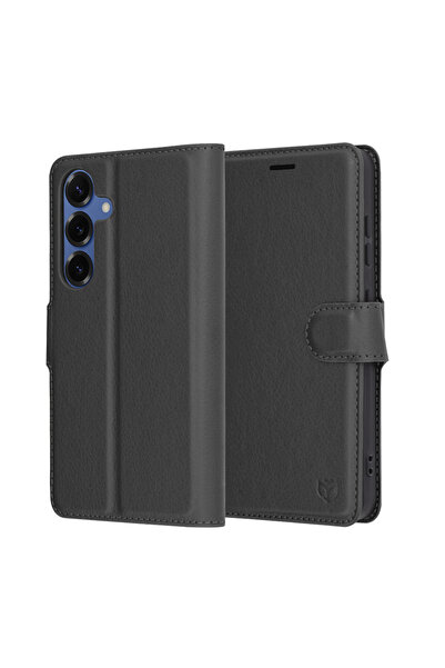 Techsuit Θήκη για Samsung Galaxy S25, Δερμάτινη θήκη-βιβλιάριο, αντικραδασμικ...