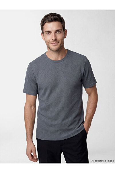 LC Waikiki Nevavm Differential Oval Collar Men's T-Shirt
