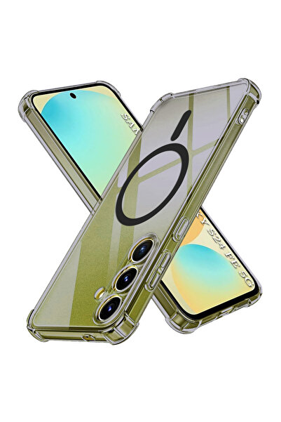 Techsuit Husă pentru Samsung Galaxy S24 FE, din silicon transparent, rezisten...