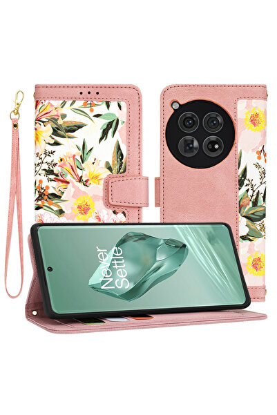 Techsuit Husa pentru OnePlus 12, FlipCraft, protectie antisoc, roz