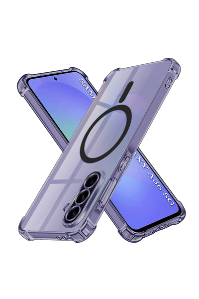 Techsuit Husă pentru Samsung Galaxy A36 5G, din silicon transparent, rezisten...