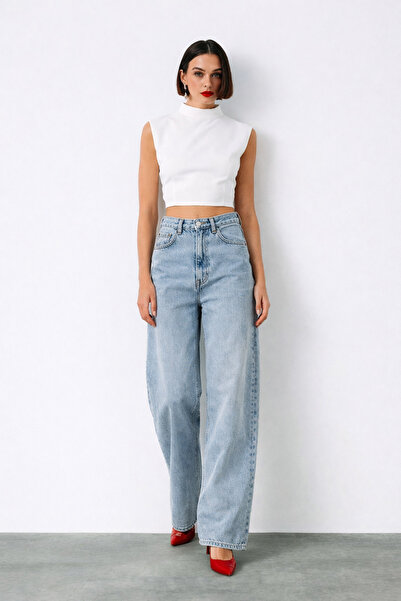 kikiriktekstil Τζιν - Μπλε - Basic