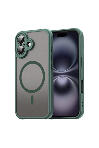 Evolium Phone Case for iPhone 16, MagSafe, TPU, Evolium, Green