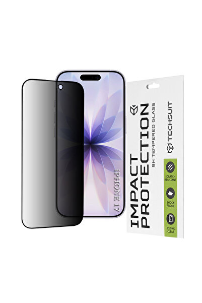 Techsuit Folie protectie pentru iPhone 17, Transparenta;Privacy;Antisoc;Full ...
