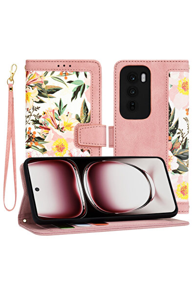Techsuit Husa pentru Oppo Reno12 Pro, FlipCraft, protectie antisoc, roz