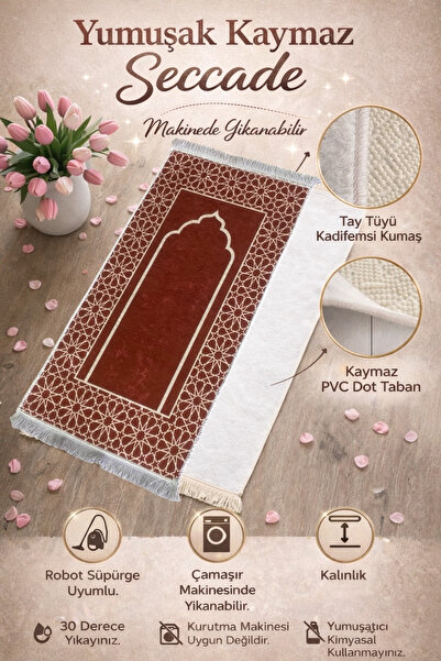 Altınoluk Haremia Illustrated Children's Prayer Mat Soft Non-Slip – Comfortab...